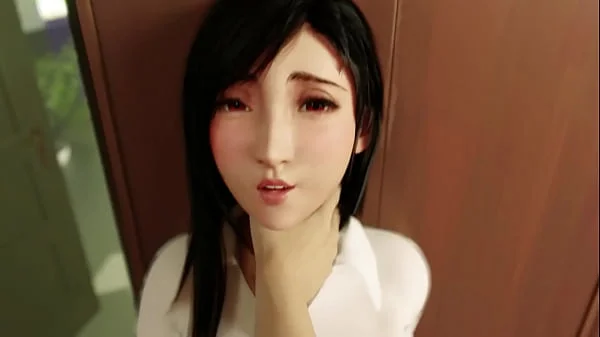 3D Hentai Tifa Lockhart Creampied Fucked In The Office To Get Job Final Fantasy 7 Remake Uncensored