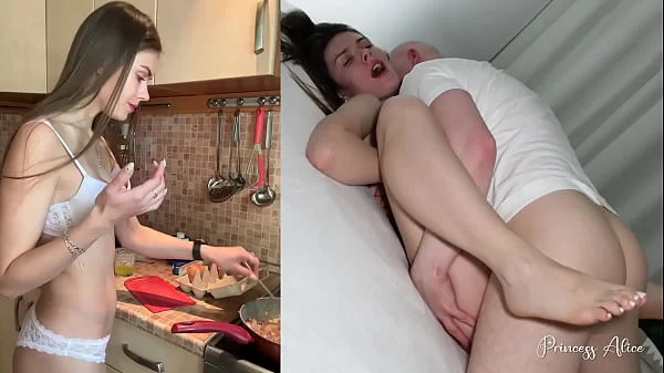 LIFE OF A STUDENT - Enjoying Tasty Food And Cock - Princess Alice