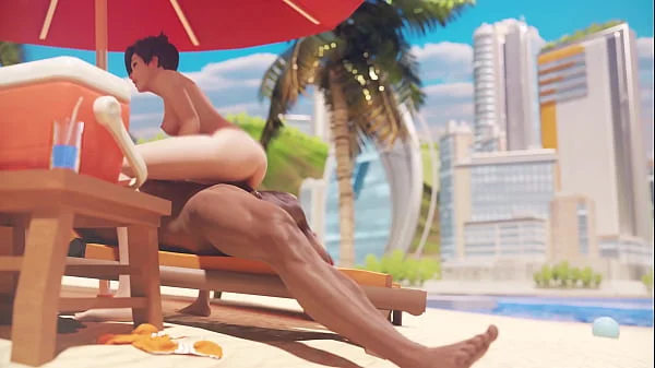 Tracer on the beach