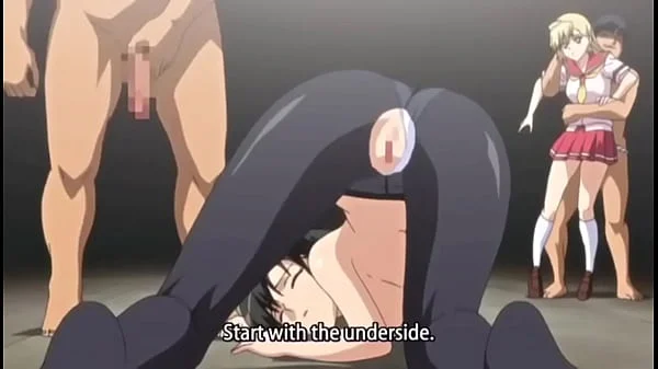 Hentai blonde president gets gangbanged