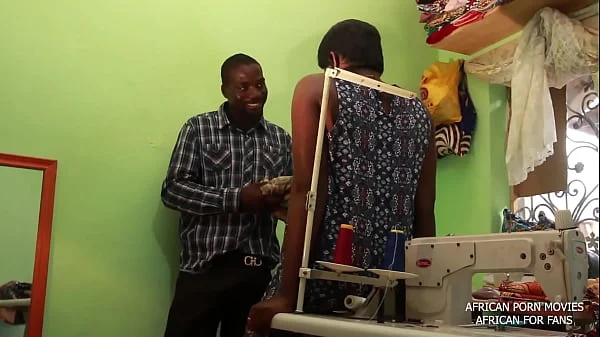 Hot stories from the sewing workshop of Lulu the seamstress.  Instead of concentrating on taking her client's sewing measurements, she rather takes the measurements of her client's cock until the public fuck in the workshop. African porn Movies