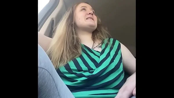 Beautiful Natural Chubby Blonde starts in car and gets Fucked like crazy at home