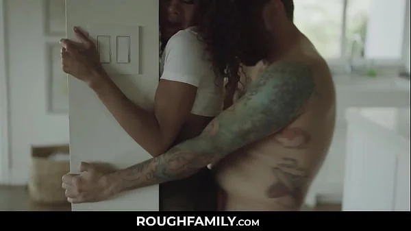 RoughFamily.com ⏩ Nice Step Father Pummeling his Ebony Stepdaughter, Scarlit Scandal