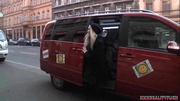 Uma and Lara took stranger on the streets for horny fuck in the car