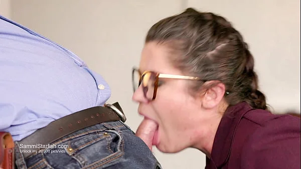 Human Resources lady blows new hire (4K)