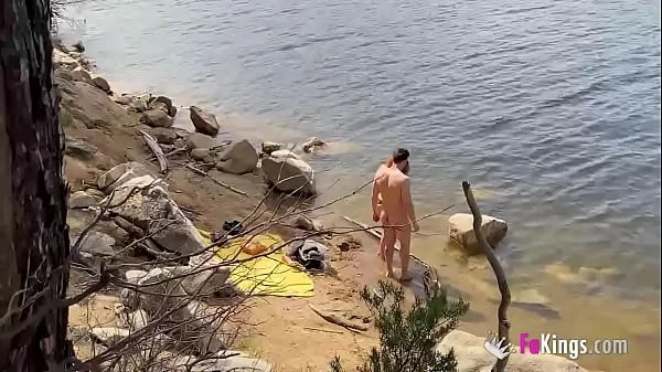COCK HUNT! Redhead babe hunts for guys to fuck in the forest